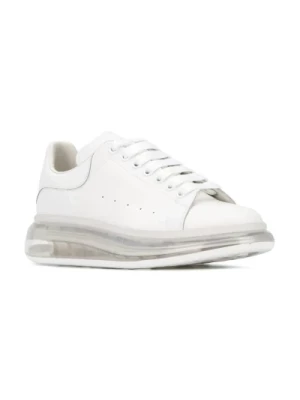 Alexander McQueen, Skórzane buty w rozmiarze XXL White, male,