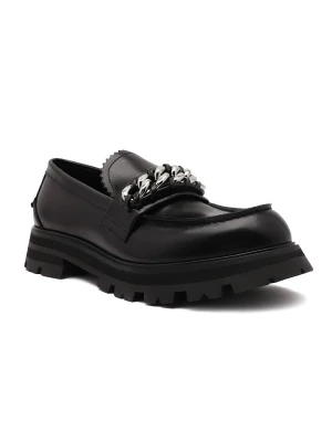 Alexander McQueen Skórzane mokasyny