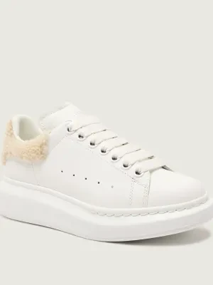 Alexander McQueen Skórzane sneakersy | shearling