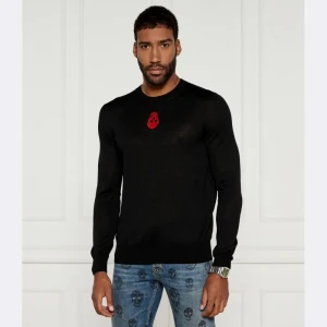 Alexander McQueen Wełniany sweter JUMPER | Regular Fit