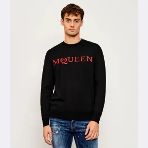 Alexander McQueen Wełniany sweter | Regular Fit