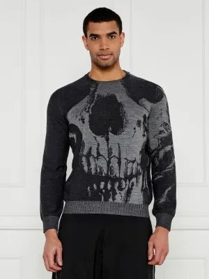 Alexander McQueen Wełniany sweter | Regular Fit