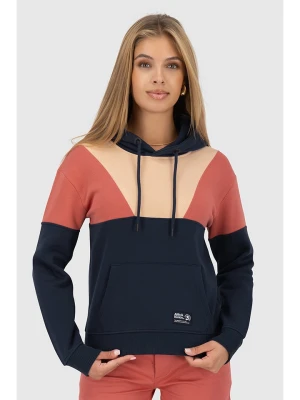 alife and kickin Bluza "Francesca" w kolorze granatowo-beżowo-czerwonym rozmiar: S