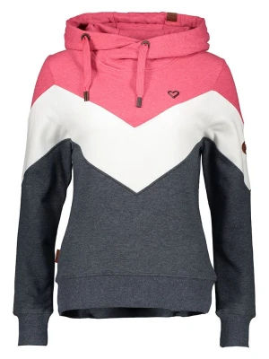 alife and kickin Bluza w kolorze różowo-biało-antracytowym rozmiar: M