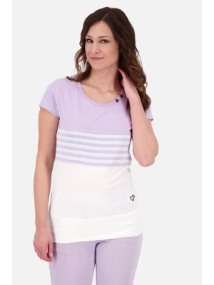 alife and kickin Koszulka "Cori" w kolorze fioletowo-białym rozmiar: M
