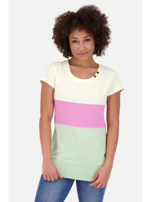alife and kickin Koszulka "Cori" w kolorze kremowo-różowo-miętowym rozmiar: S