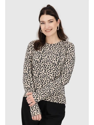 alife and kickin Koszulka "RonjaAK" w kolorze brązowo-kremowym rozmiar: M