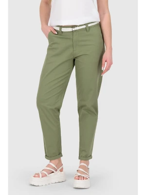 alife and kickin Spodnie "Hiroko" w kolorze khaki rozmiar: S