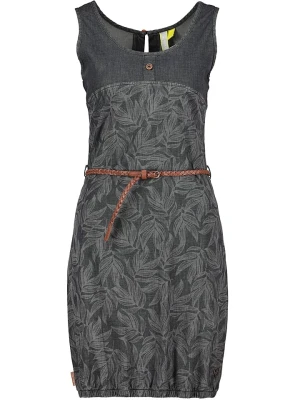 alife and kickin Sukienka dżinsowa "Doja" w kolorze antracytowym rozmiar: XS