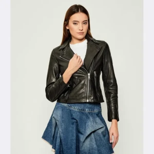 All Saints Skórzana ramoneska DALBY | Slim Fit