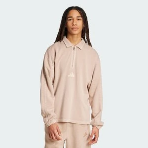 All SZN z tkaniny frotte z efektem sprania i suwakiem do połowy długości Adidas