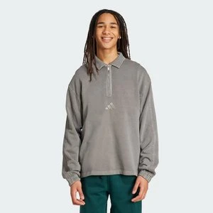 All SZN z tkaniny frotte z efektem sprania i suwakiem do połowy długości Adidas
