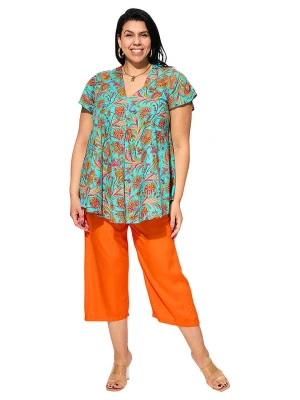 Aller Simplement Bluzka w kolorze turkusowym rozmiar: 46/48