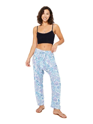 Aller Simplement Spodnie w kolorze biało-błękitnym rozmiar: 38/40