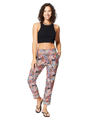 Aller Simplement Spodnie w kolorze granatowo-czerwonym rozmiar: 38/40