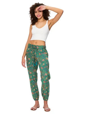 Aller Simplement Spodnie w kolorze turkusowo-czerwonym rozmiar: 38/40