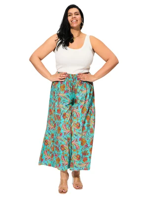 Aller Simplement Spodnie w kolorze turkusowo-pomarańczowym rozmiar: 42-48