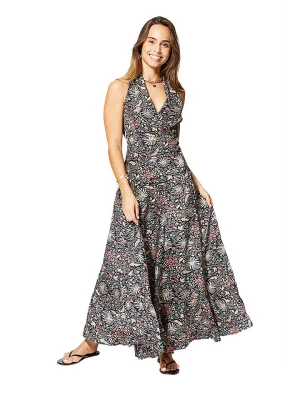 Aller Simplement Sukienka w kolorze beżowo-czarnym rozmiar: 38/40