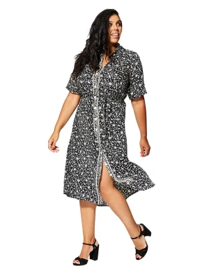 Aller Simplement Sukienka w kolorze czarno-białym rozmiar: 42/44