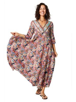 Aller Simplement Sukienka w kolorze granatowo-różowym rozmiar: 34/36