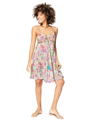 Aller Simplement Sukienka w kolorze jasnozielono-różowym rozmiar: 38/40