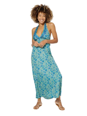 Aller Simplement Sukienka w kolorze niebiesko-beżowym rozmiar: 38/40