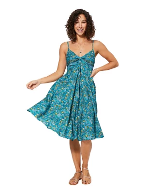 Aller Simplement Sukienka w kolorze niebiesko-oliwkowo-turkusowym rozmiar: 34/36