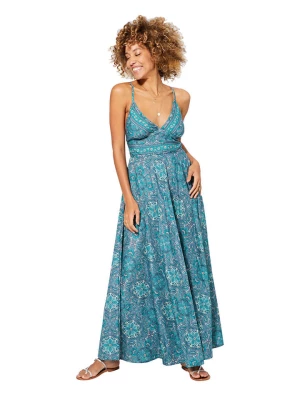 Aller Simplement Sukienka w kolorze niebiesko-turkusowo-kremowym rozmiar: 34-40