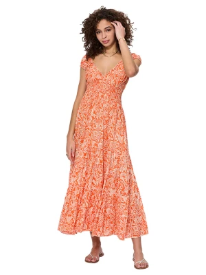 Aller Simplement Sukienka w kolorze pomarańczowo-białym rozmiar: 38/40