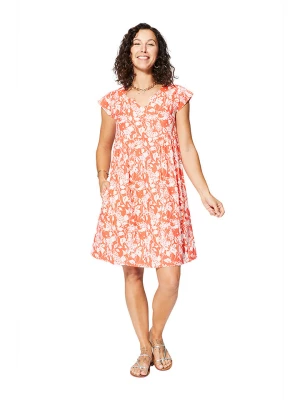 Aller Simplement Sukienka w kolorze pomarańczowo-białym rozmiar: 42
