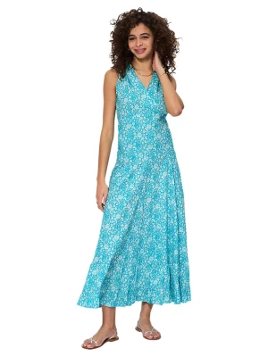 Aller Simplement Sukienka w kolorze turkusowo-białym rozmiar: 38/40