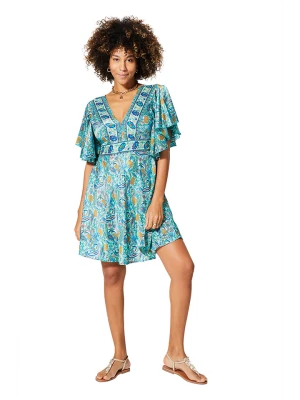 Aller Simplement Sukienka w kolorze turkusowo-pomarańczowym rozmiar: 34/36