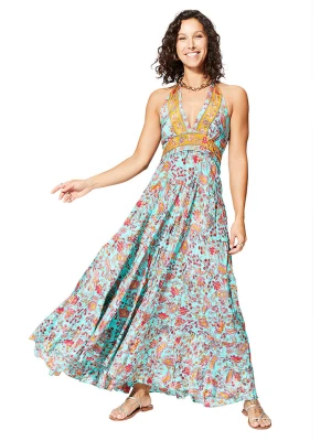 Aller Simplement Sukienka w kolorze turkusowo-pomarańczowym rozmiar: 34-40