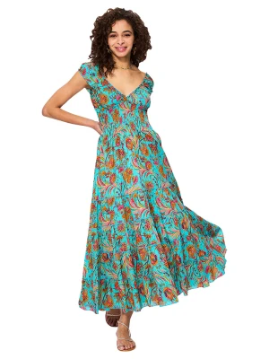 Aller Simplement Sukienka w kolorze turkusowo-pomarańczowym rozmiar: 38/40