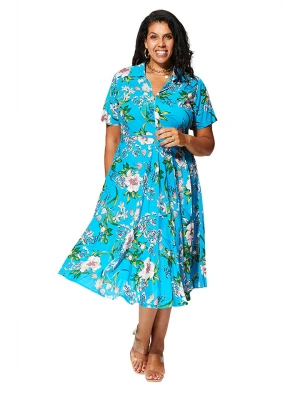 Aller Simplement Sukienka w kolorze turkusowym rozmiar: 46/48