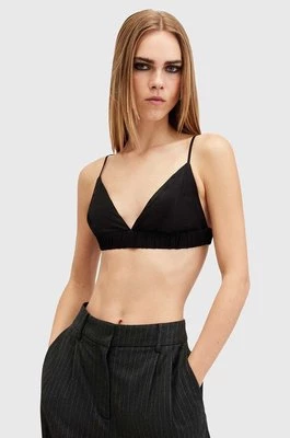 AllSaints biustonosz ELLA BRALETTE kolor czarny gładki W075PA