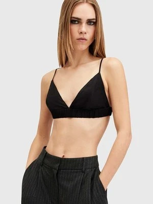 AllSaints biustonosz ELLA BRALETTE kolor czarny gładki W075PA