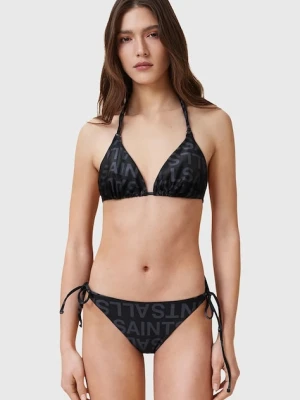 AllSaints biustonosz kąpielowy SAPH kolor czarny miękka miseczka W014WC