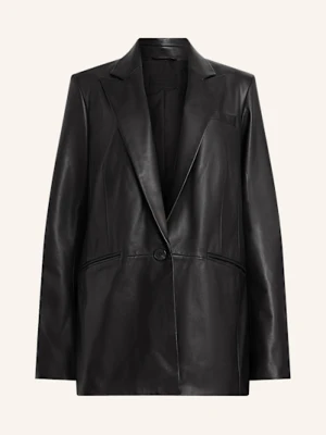 Allsaints Blezer Skórzany Deri schwarz