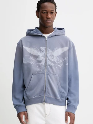 AllSaints bluza bawełniana AETERNA fioletowy