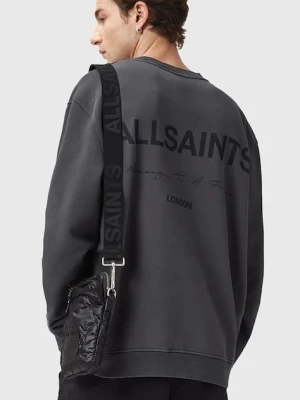 AllSaints bluza bawełniana FUTURE męski kolor szary wzorzysta M001ND