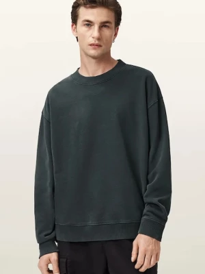 AllSaints bluza bawełniana MILO męska kolor szary z nadrukiem M008ND