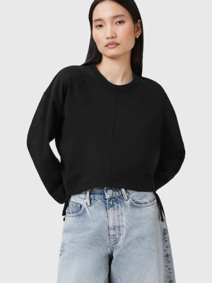 AllSaints bluza bawełniana MIRA damska kolor czarny gładka W214JC