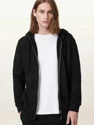 AllSaints bluza bawełniana RAVEN czarny