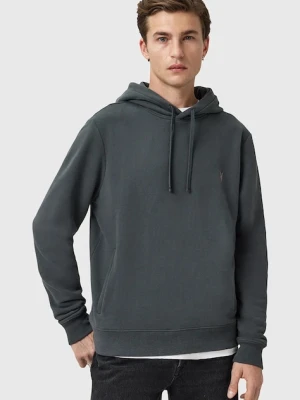 AllSaints bluza bawełniana RAVEN OTH HOODY męska kolor szary z kapturem gładka M003NZ