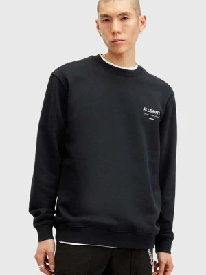 AllSaints bluza bawełniana UNDERGROUND męska kolor czarny M033NB
