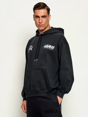 AllSaints Bluza Chromium | Relaxed fit czarny