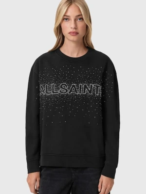 AllSaints bluza damska kolor czarny z aplikacją W052JE
