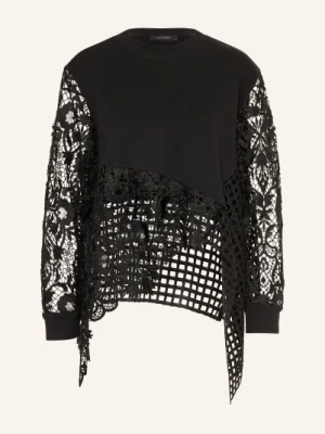 Allsaints Bluza Malorie Z Koronką schwarz