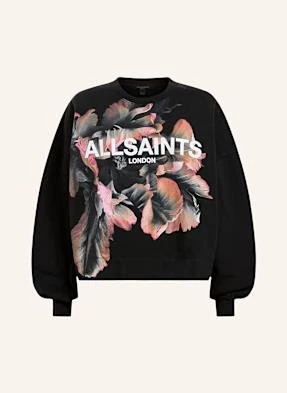 Allsaints Bluza Nierozpinana Fleurir Lila schwarz